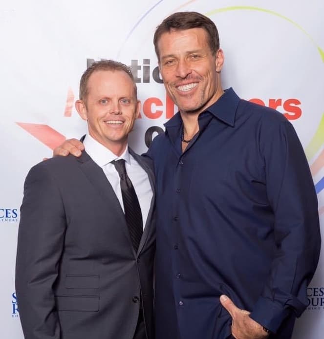 George Wright III with Tony Robbins